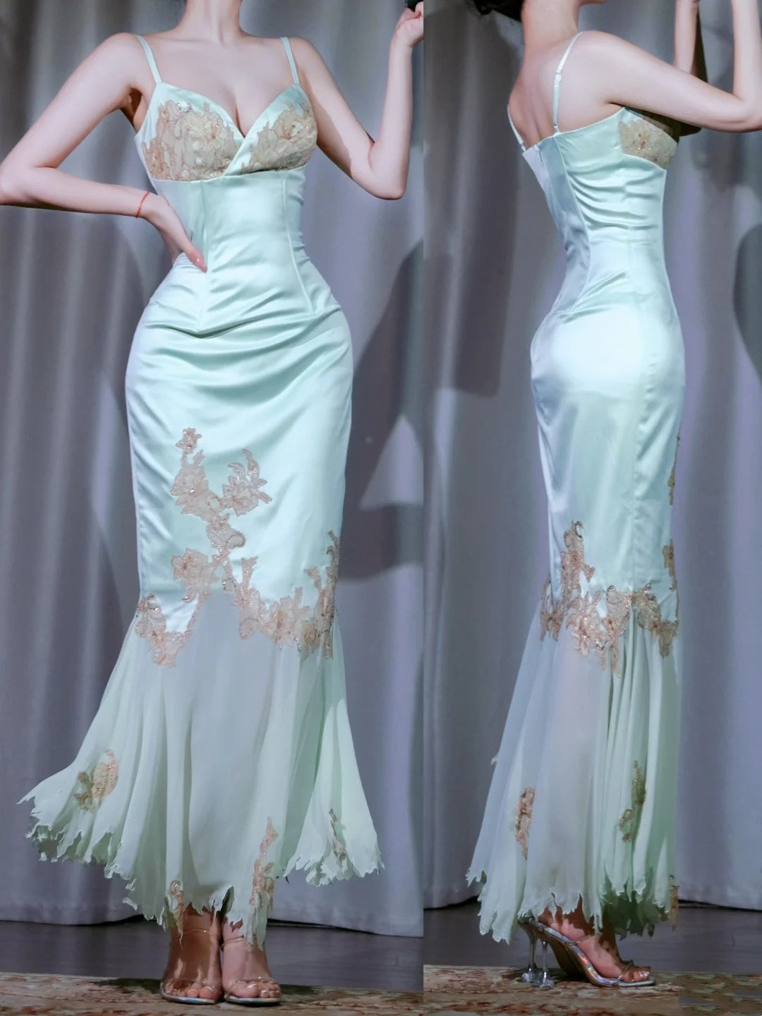 New Fashionable Retro Formal Dress, Romantic Dress, Date Dress, Long Party Dress gh6518