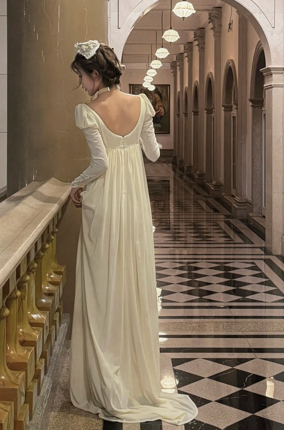 Charming Wedding Dress A Line Square Neck Wedding Dress HZ0319
