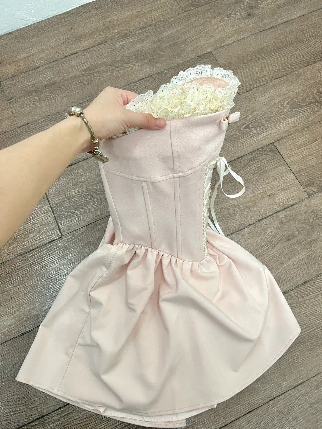 Beauty Homecoming Dress Strapless Pleated Short Prom Dress Back to School Outfits Birthday Party Dress HZ0319