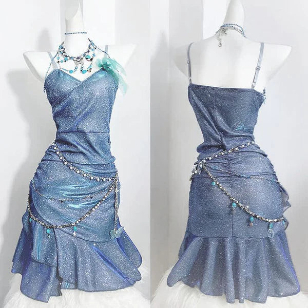 Vintage Shiny Beaded Homecoming Dress Spaghetti Strap Sheath Party Dress Short Cocktail Dress HZ1024