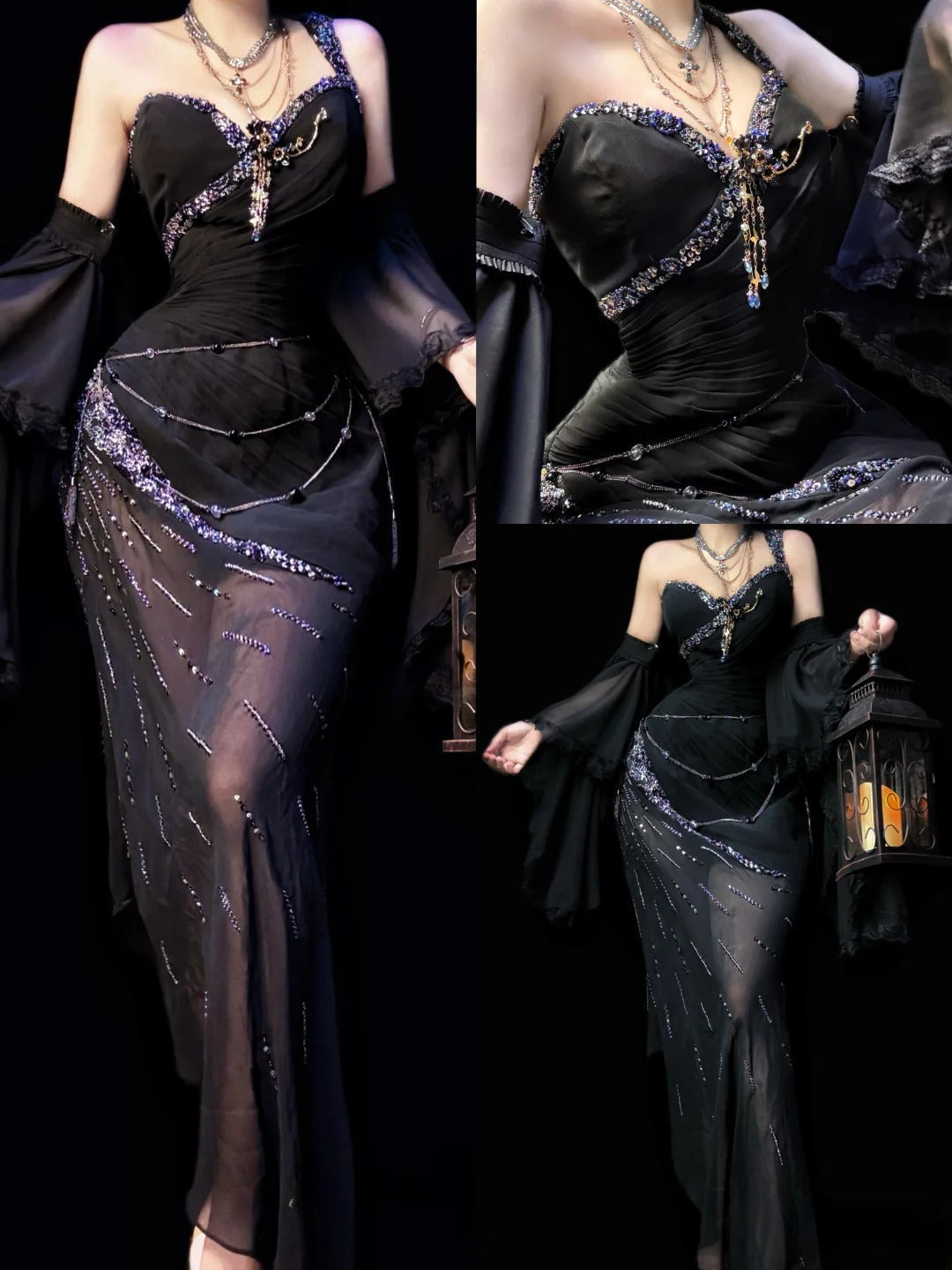 Sexy Prom Dress Black One Shoulder Pleated Evening Dress Birthday Party Dress Cocktail Dress HZ0319