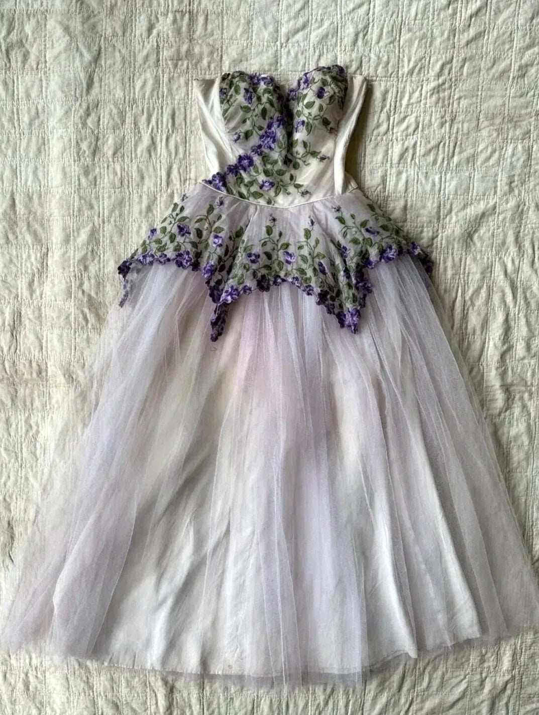 Beauty Prom Dress Sweetheart Floral Tulle Evening Dress Gala Dress Sweet 16 Outfits HZ0319