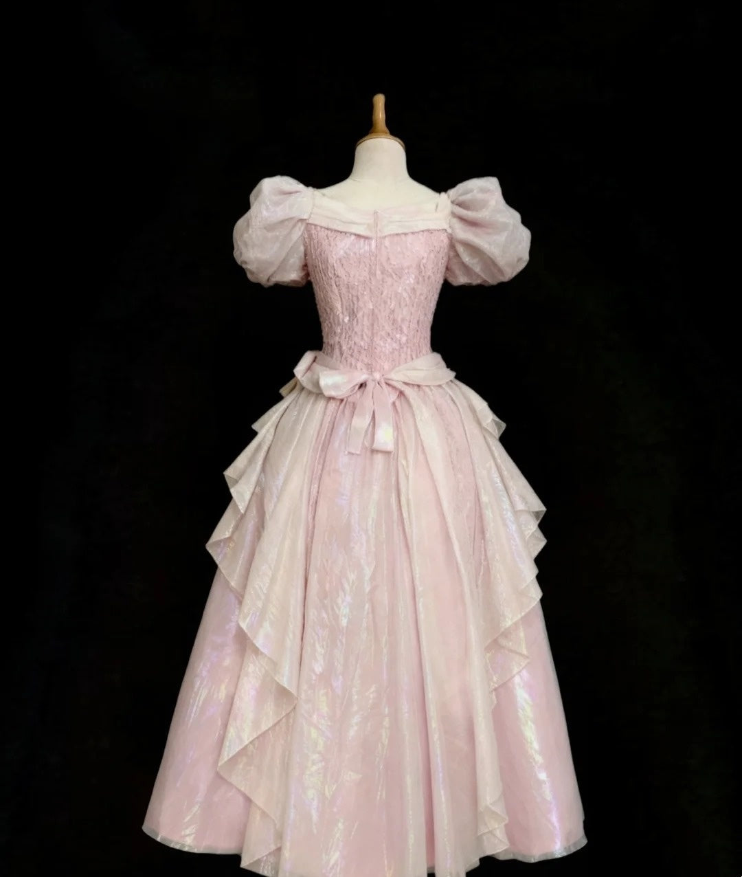 Sweet Prom Dress V-neck Pleated Gala Gown Formal Dress Evening Dress HZ0319