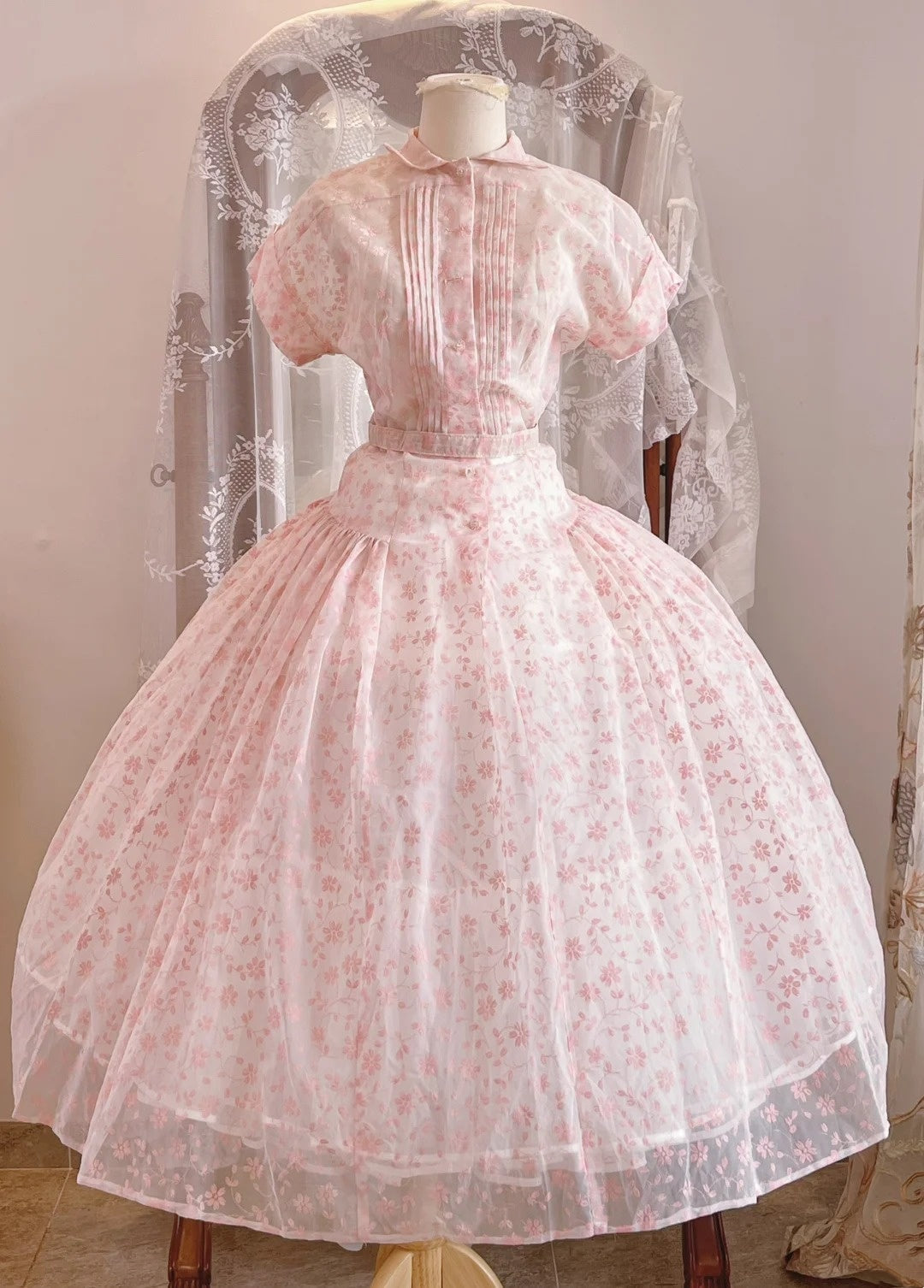 Pretty Prom Dress Crew Neck Pleated Print Birthday Party Dress Evening Dress Formal Dress HZ0319