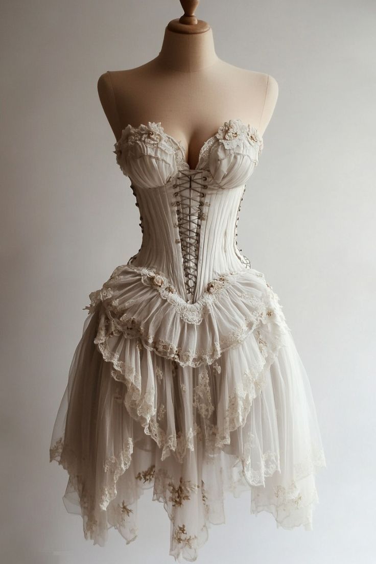 Vintage Ivory Strapless Sweetheart Neck A-Line Mini Party Dress Homecoming Dress HZ1024