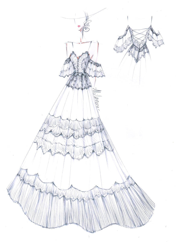 Deep V Neck A Line Boho Wedding Dresses Lace Short Sleeve Bridal Gown With Sweep Train