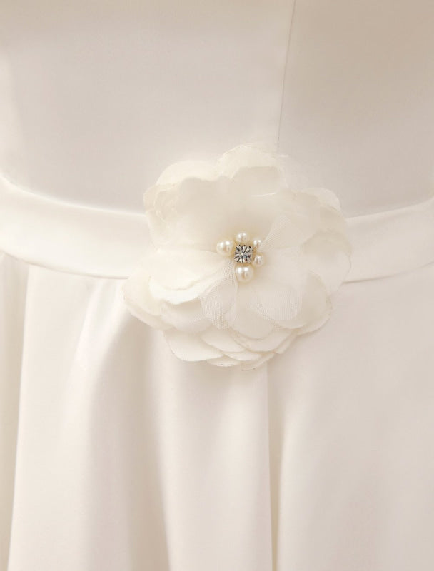 Short Wedding Dresses Satin 1950'S Vintage Bridal Queen Dress Exclusive