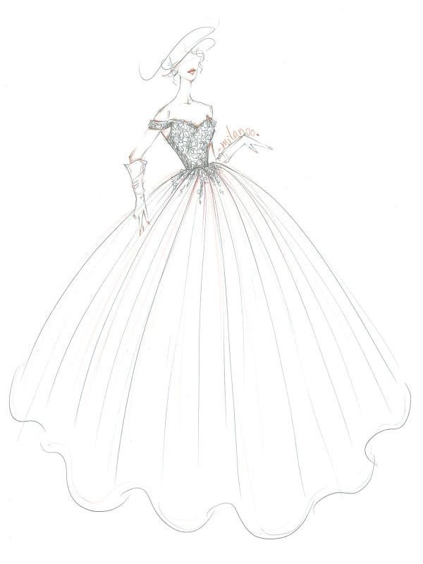 Wedding Dress Princess Silhouette Court Train Off The Shoulder Sleeveless Natural Waist Lace Tulle Bridal Gowns