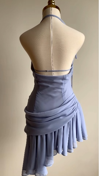 Irregular Chiffon Prom Party Dress Short Formal Dresses