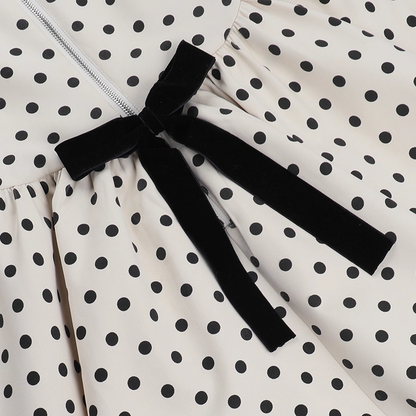 Vintage Dot Pattern Strapless A-Line Short Summer Dresses Party Dress Homecoming Dress HZ1024