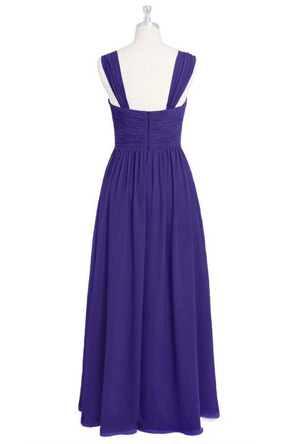 Regency Sweetheart Backless A-Line Long Bridesmaid Dress