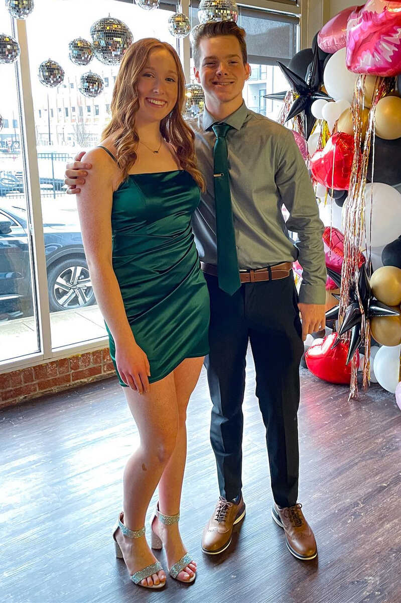 Green Spaghetti Straps Ruched Mini Homecoming Dress