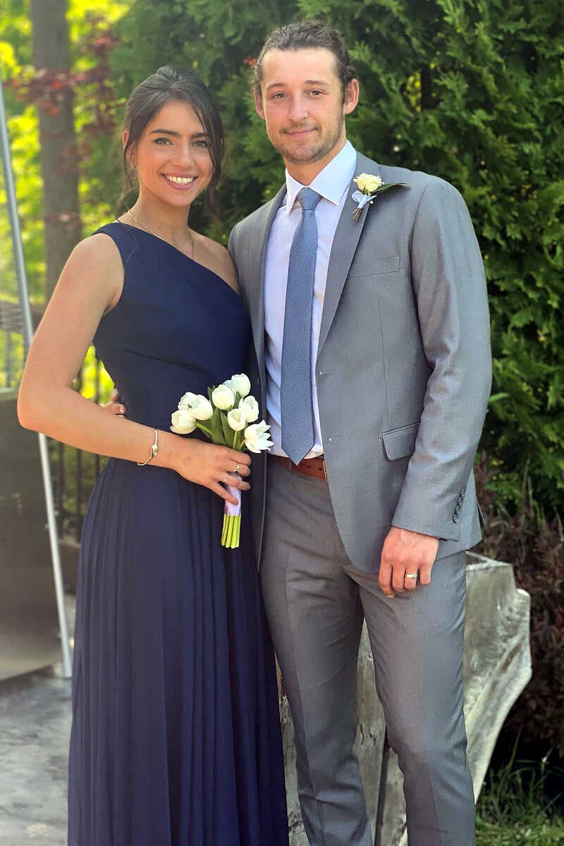 Navy Blue One-Shoulder Long Formal Dress