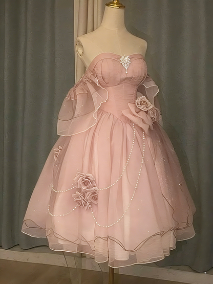 Green Off Shoulder A-Line Floral Short Party Dress Cute Mini Birthday Dress, HZ0319