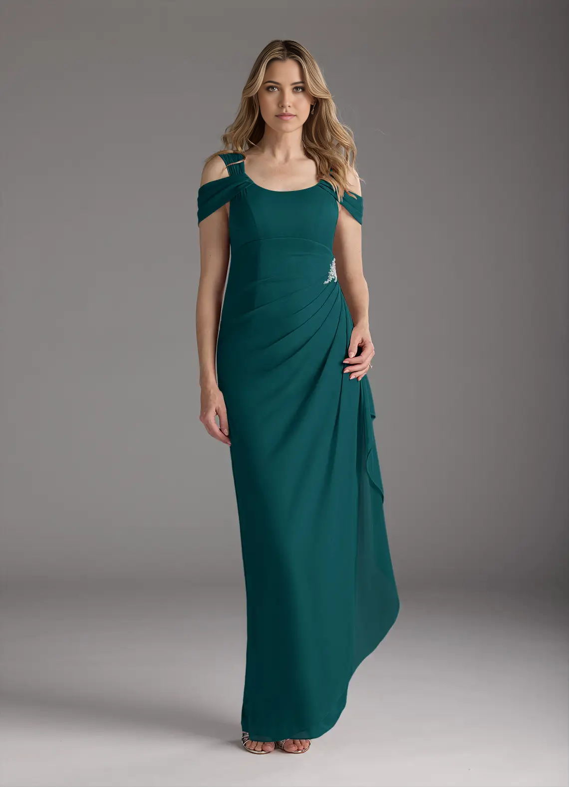 Sheath Sequins Peacock formal dresses evening dress Mother of the Bride Dresses