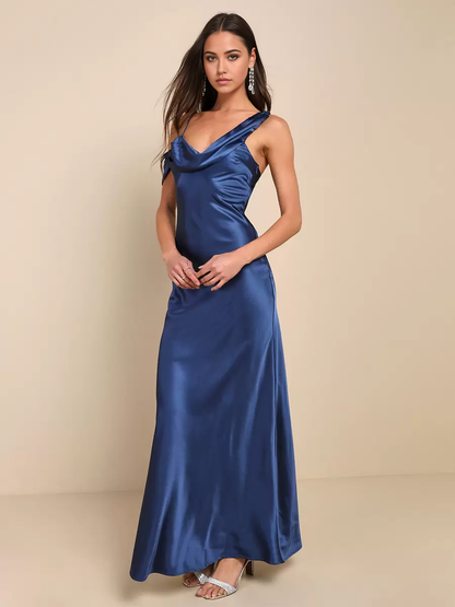 Mermaid Open Back Asymmetrical Wedding formal dresses evening gown Party Dresses Bridesmaid Dress