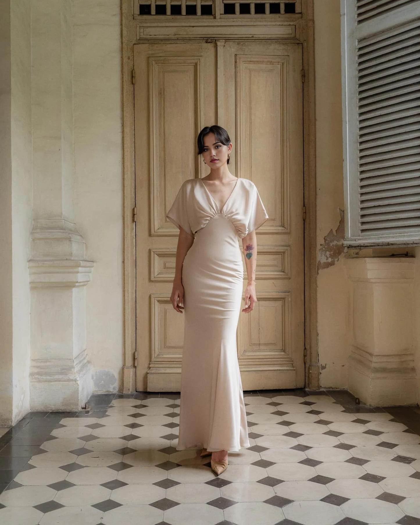 Sheath V-Neck Bridesmaid Dress Formal Dresses for Wedding Guest Cocktail Dress Mother of the Bride Dresses