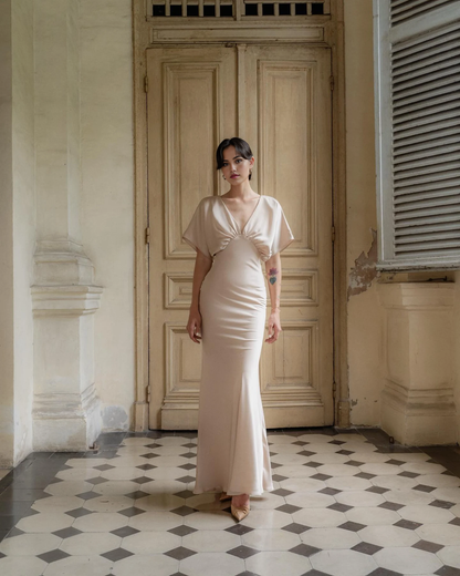 Sheath V-Neck Bridesmaid Dress Formal Dresses for Wedding Guest Cocktail Dress Mother of the Bride Dresses