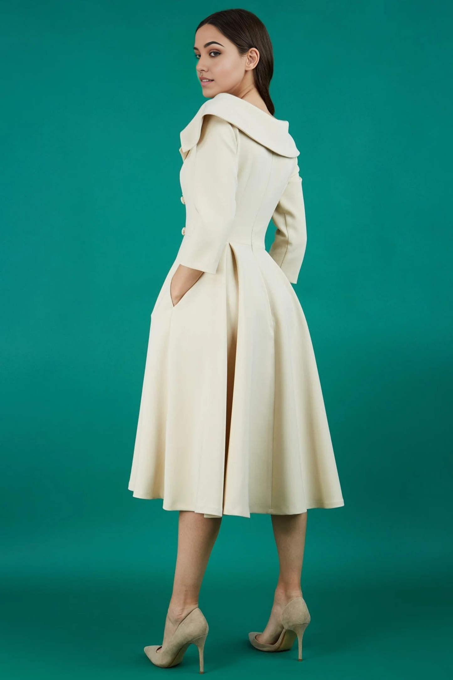 A-line Elegant Tea Length Bridesmaid Dress Formal Dresses for Wedding Guest Cocktail Dress Mother of the Bride Dresses