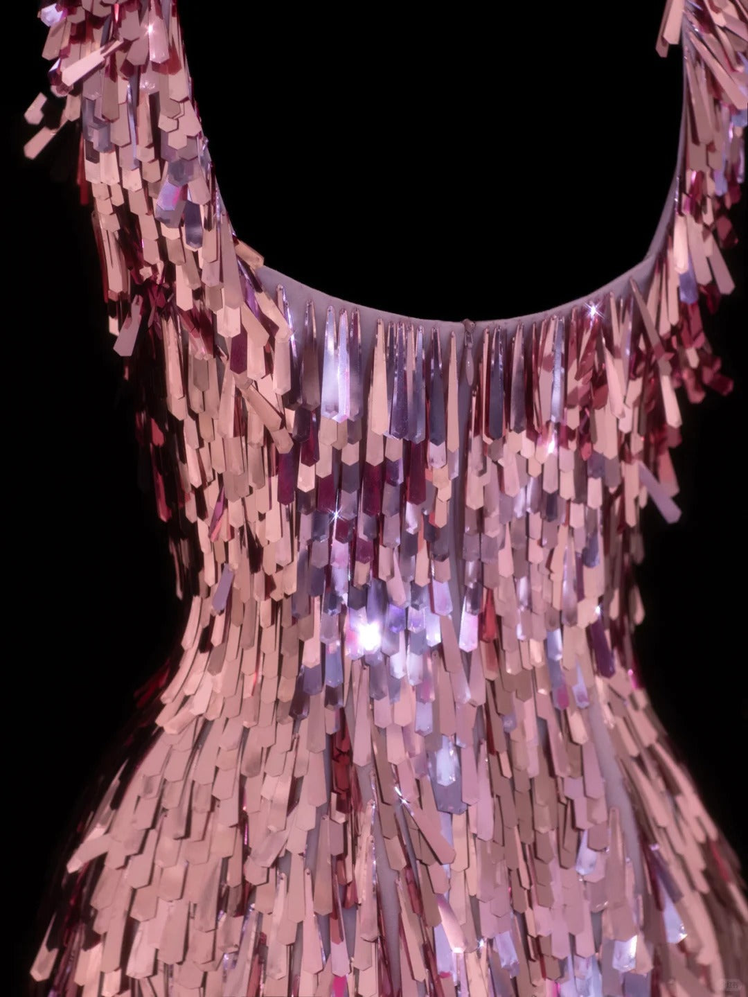 Girlhomeshops-Pink Exquisite Short Sequin Homecoming Dress Birthday Party Dress gh5378