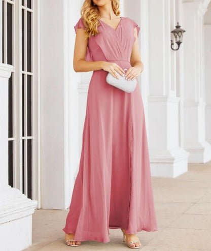 Bridesmaid Dresses Cape Formal Prom Dress Open Back Gowns for Mother of The Bride