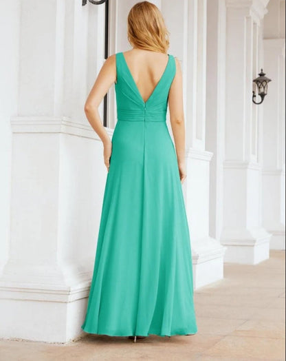 Bridesmaid Dresses for Wedding Ruffles Long Formal Prom Gowns