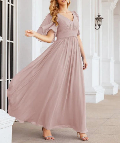 Numbersea Bridesmaid Dresses for Women Wedding Long Party Prom Dress