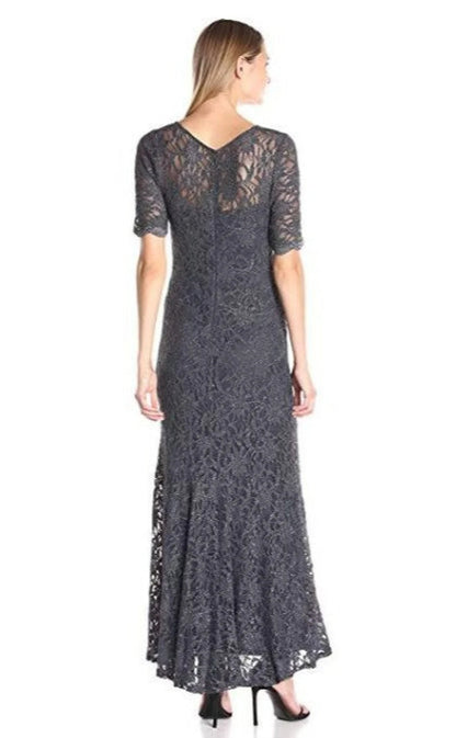 Sheath Crew Neck Short Sleeve Lace Bridesmaid Dress Formal Dresses for Wedding Guest Cocktail Dress Mother of the Bride Dresses