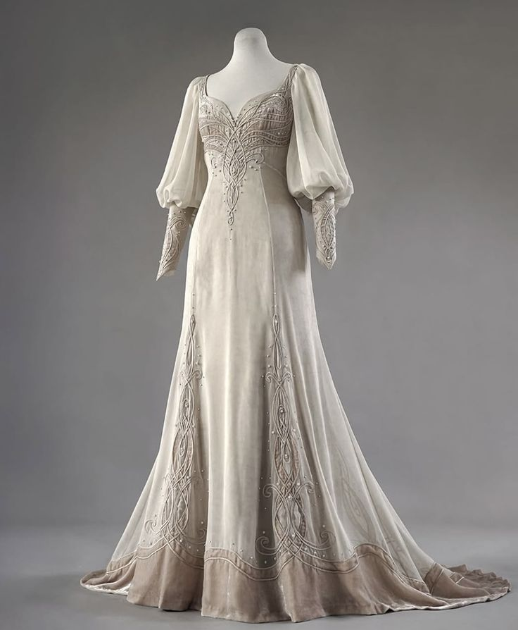 Modest Long Sleeves Mermaid Beading Long Prom Dress Formal Evening Dress, HZ0319