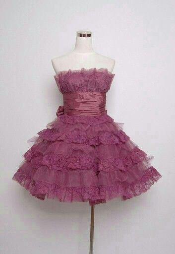 Elegant Strapless A Line Lace Short Prom Dress Tiered Cocktail Dresses