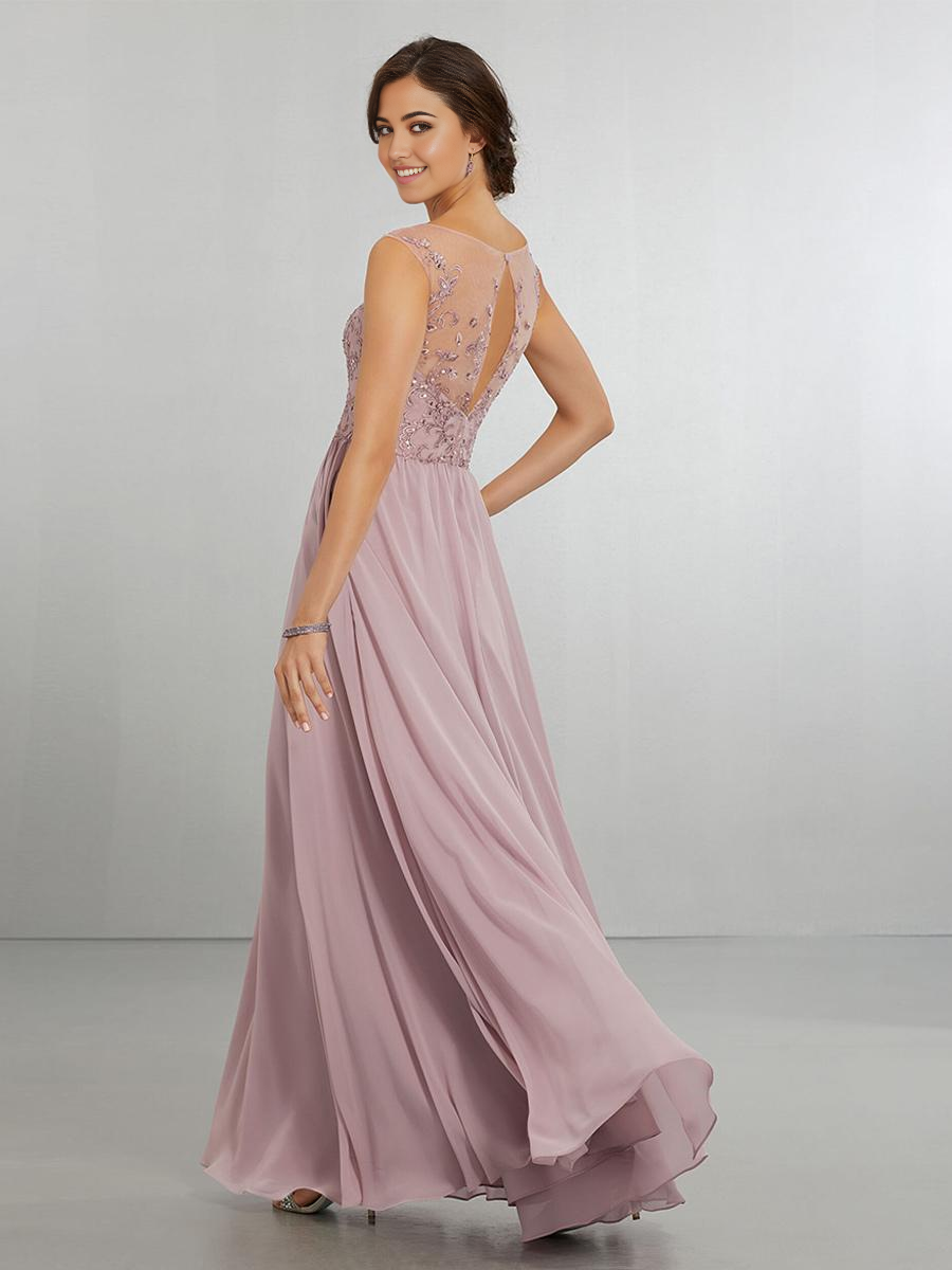 A-Line V-Neck Floor-Length Chiffon Wedding Party Dress formal dresses evening gown Bridesmaid Dress