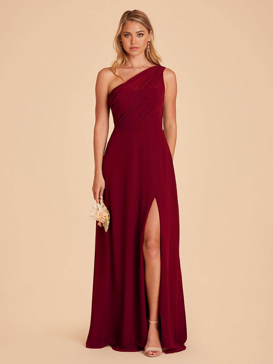 A-Line Floor-Length Chiffon Formal Gowns formal dresses evening gown Bridesmaid Dress
