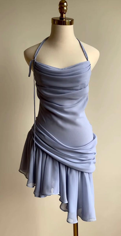 Irregular Chiffon Prom Party Dress Short Formal Dresses