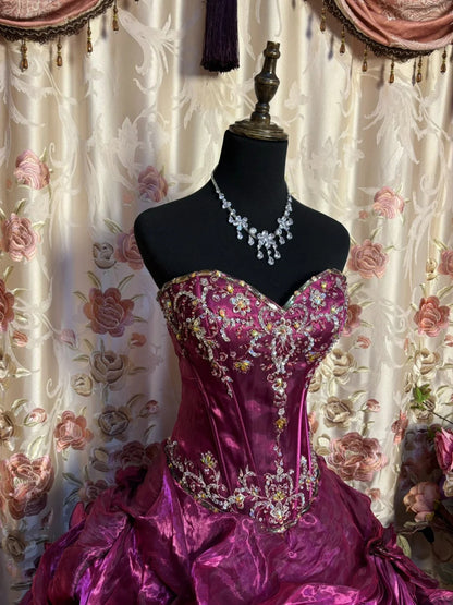 Luxury Long Ball Gown Prom Dress Sweet 15 Dresses Quinceanera
