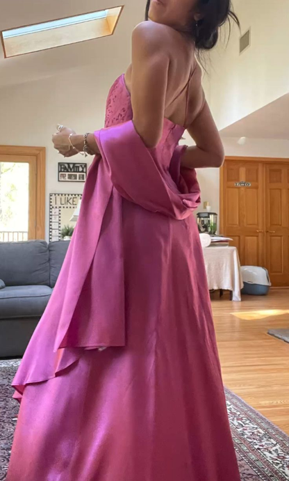 Strapless A Line Formal Dresses Long Evening Dress Woman Elegant