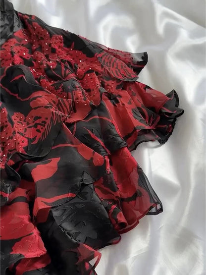 Vintage Beaded Applique Prom Dress Sheath Evening Dress Spaghetti Strap Fairy Dress HZ1024