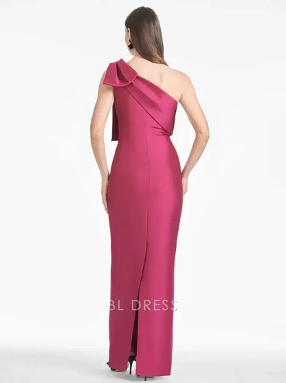 Sheath Sleeveless Floor-Length Bows Guest Dresses Mother of the Bride Dresse