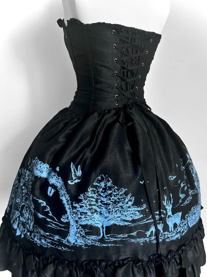 Girlhomeshops-Black princess fashion short chiffon homecoming dress birthday party dress gh5418
