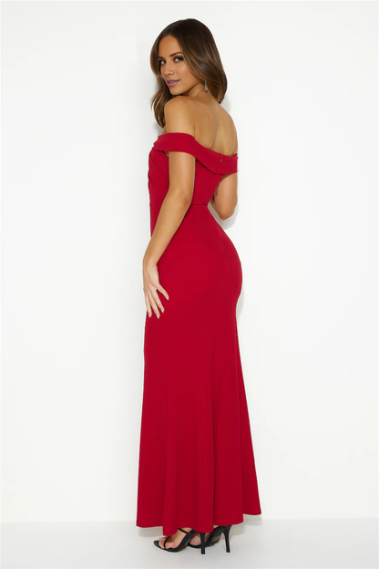 Jimiss off shoulder mermaid sleeveless and floor length Prom dress
