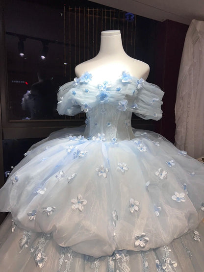 Layered Princess Dress, Long Tulle Formal Ball Gown gh6720