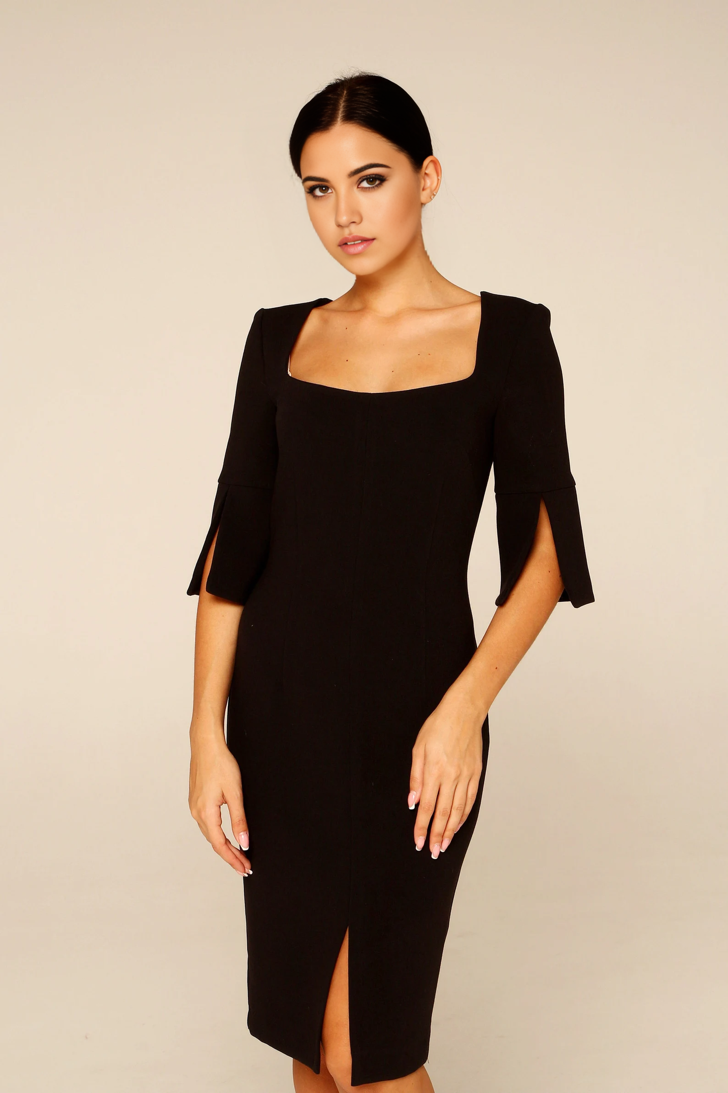 A-line Elegant Tea Length Bridesmaid Dress Formal Dresses for Wedding Guest Cocktail Dress Mother of the Bride Dresses
