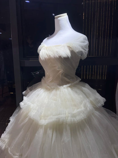 Sweet Long Tulle Princess Dress gh6727