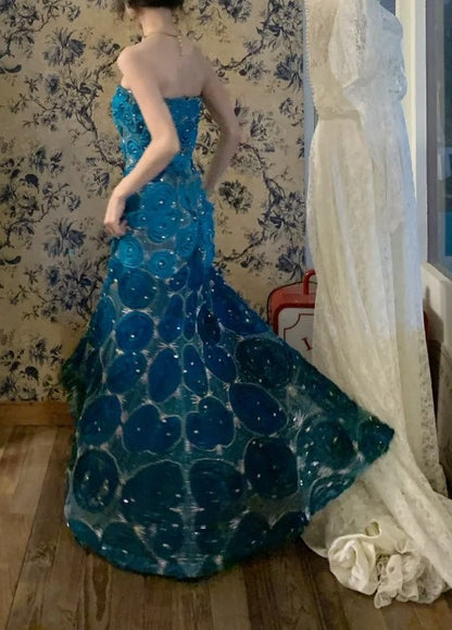 New Arrival Prom Dress Strapless Mermiad Gala Dress Birthday Party Dress Evening Dress HZ0319