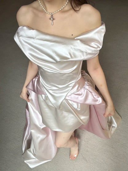 Stunning Wedding Dress Off Shoulder Pleated Wedding Dress HZ0319