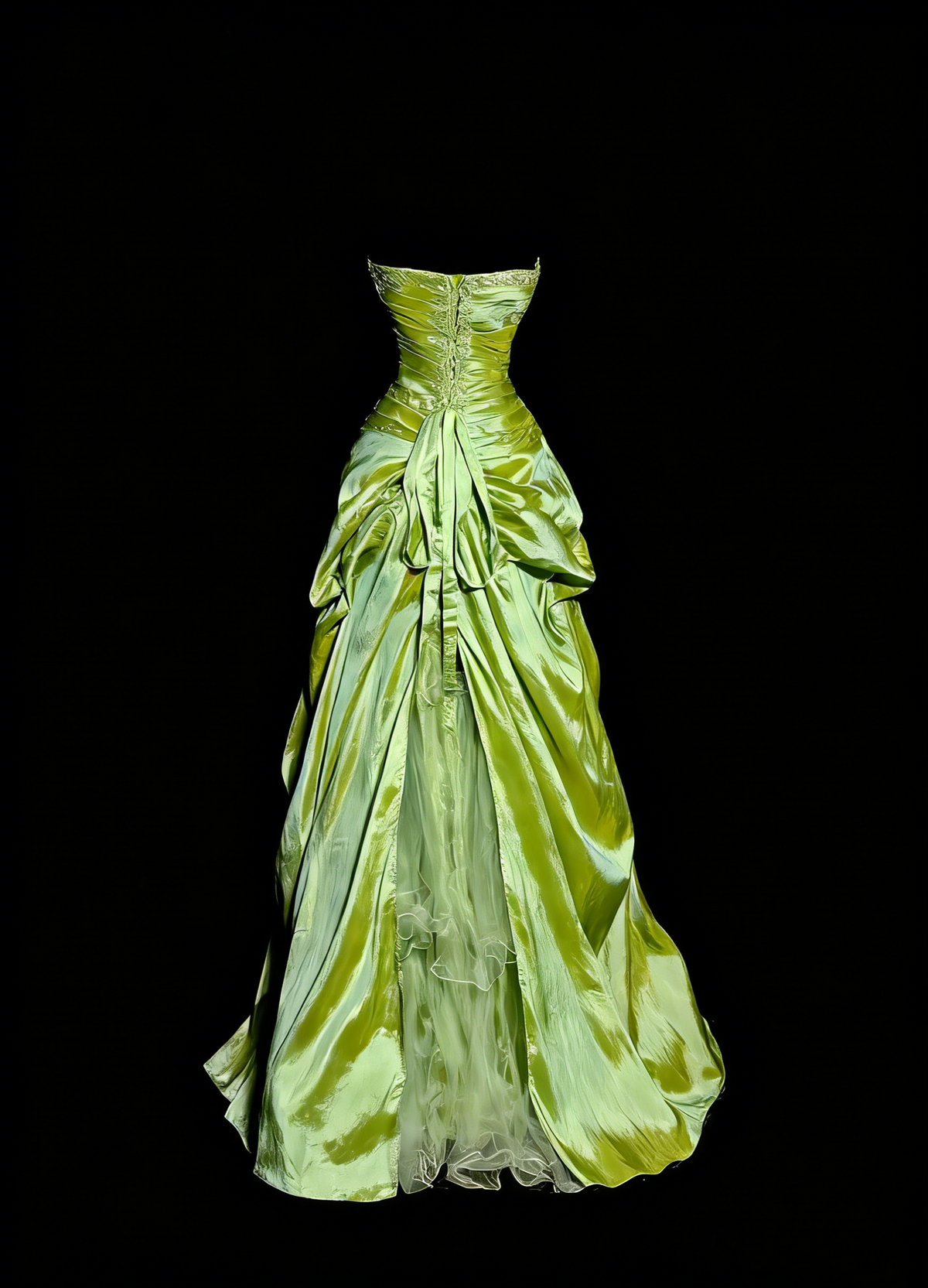 Elegant Prom Dress Green Sweetheart Pleated Tulle Formal Dress Evening Dresses Birthday Party Dress HZ0319