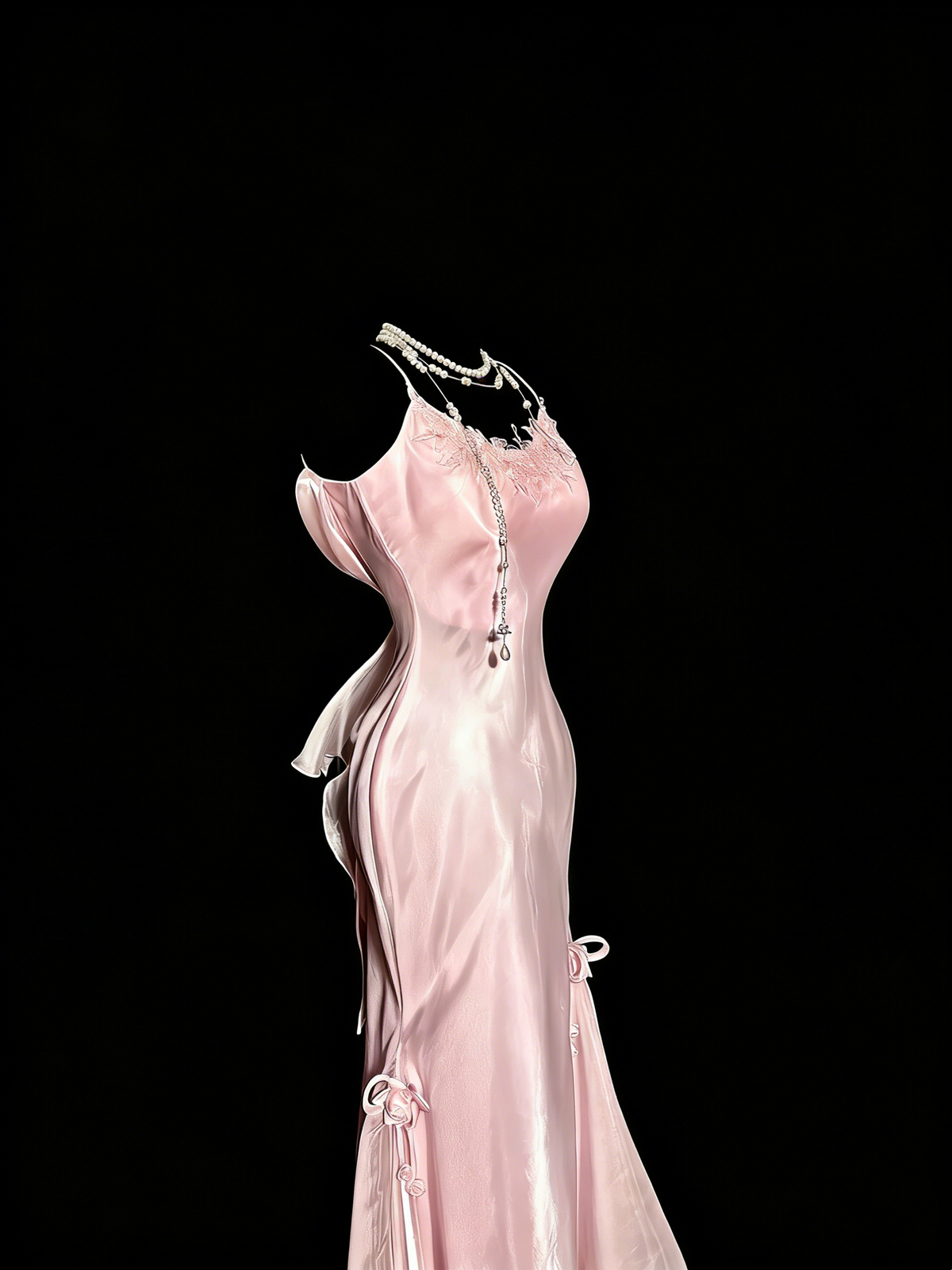 Sweet Prom Dress Light Pink Spaghetti Straps Mermaid Formal Dress Evening Dresses Birthday Party Dress HZ0319