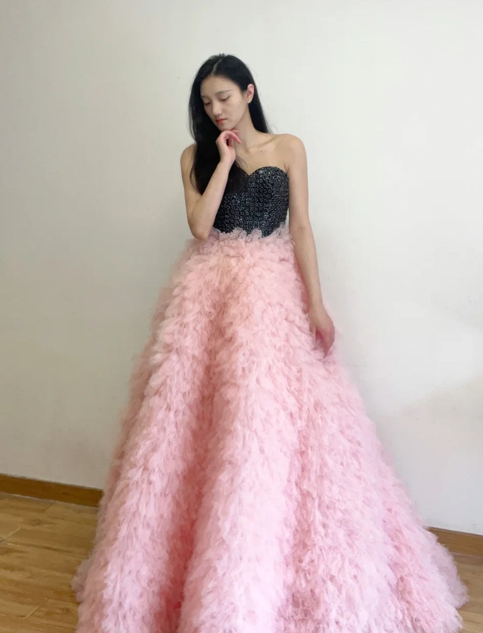 Stunning Prom Dress Sweetheart Pleated Gala Evening Gown Dress Birthday Party Outfits HZ0319
