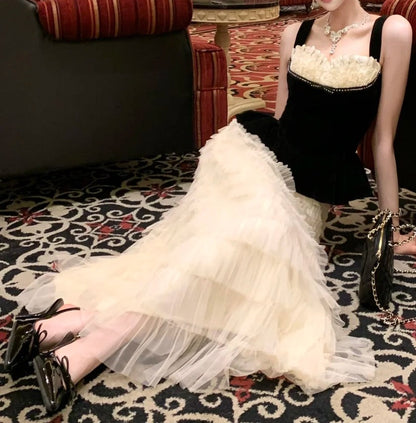 Charming Prom Dress Sweetheart Pleated Tulle Gala Evening Gown Dress Birthday Party Outfits HZ0319