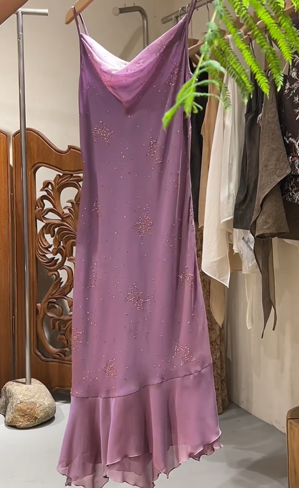Stunning Prom Dress Chiffon Spaghetti Straps Beading Birthday Party Outfits Evening Dresses Gala Gown HZ0319