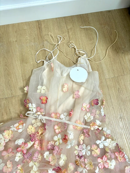 Sweet Homecoming Dress Spaghetti Straps Floral Short Prom Dress Cocktail Outfits Birthday Party Dress HZ0319